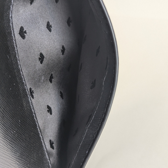 Kate Spade Carson Handbag Short Chain Strap Black Saffiano Leather Gold Tone - Picture 8 of 15